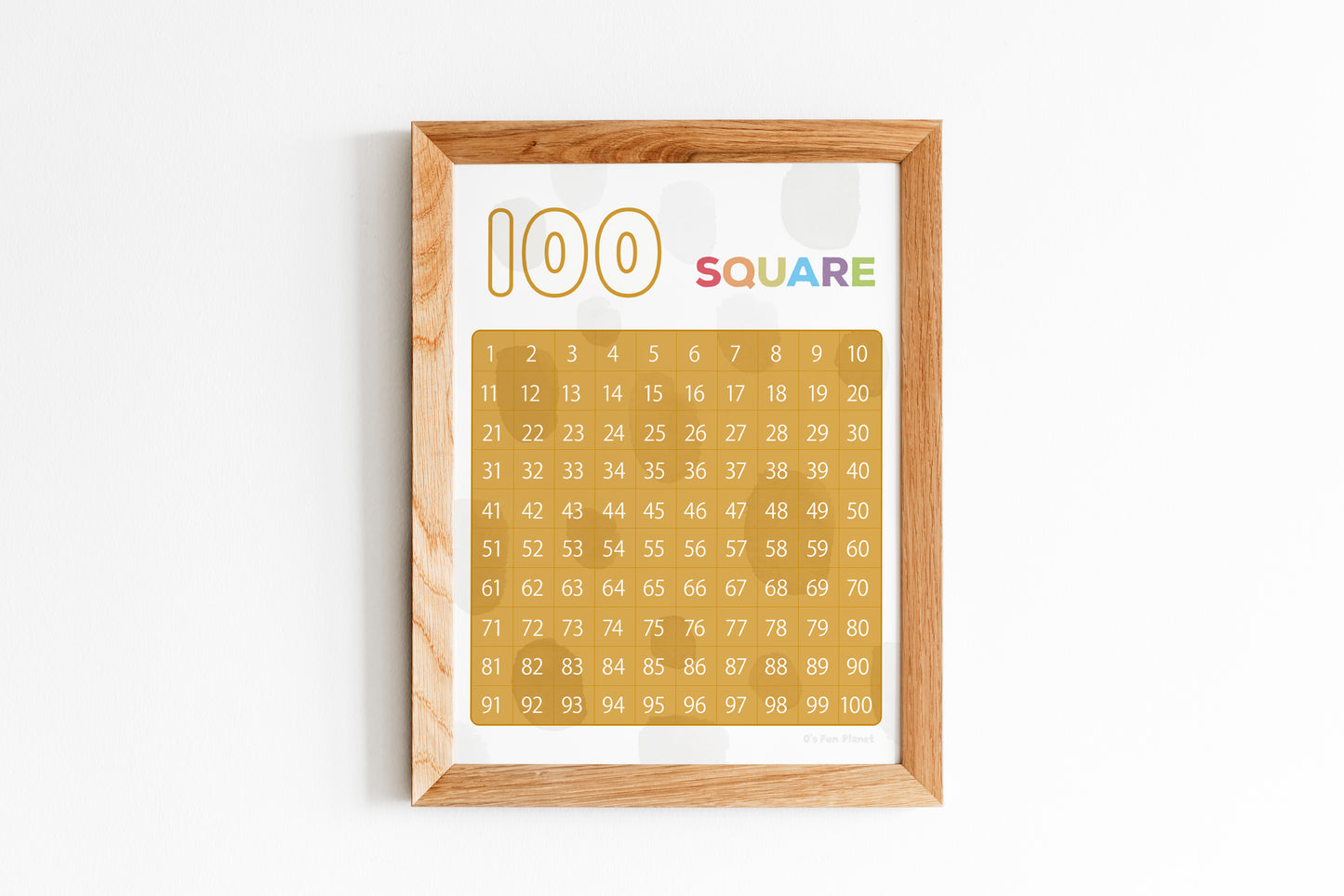 1-100 Numbers Poster | Learn Numbers