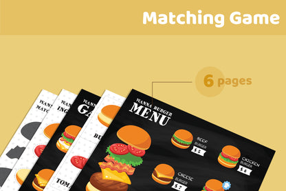 Burger Menu Game | Pretend Restaurant