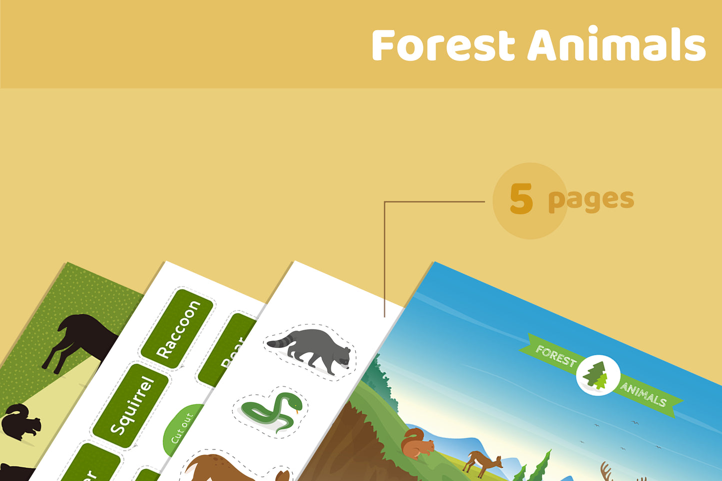 Forest Animals Fun | Forest Learning Game