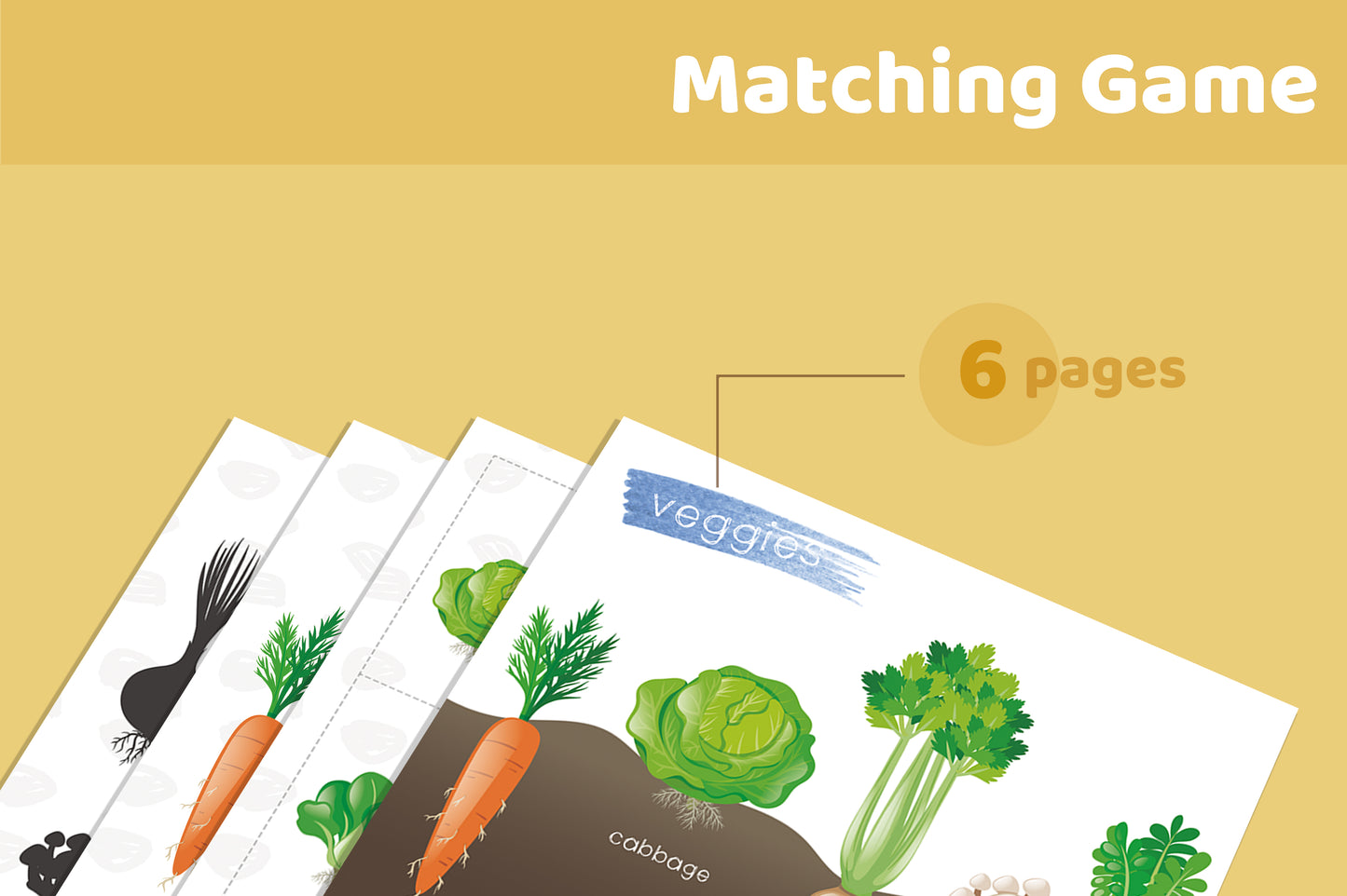 Veggies Matching Game | Pretend Garden