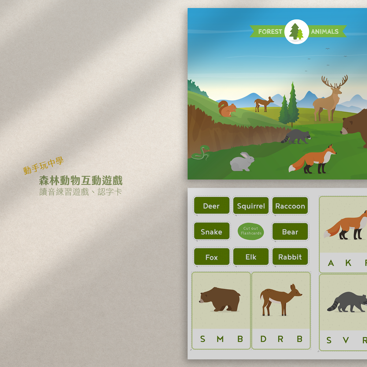 Forest Animals Fun | Forest Learning Game