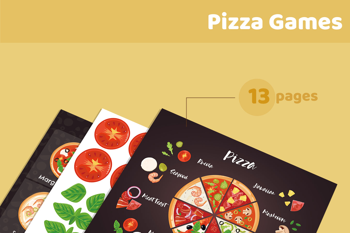 Pizza Making Game | Ingredients Flashcards